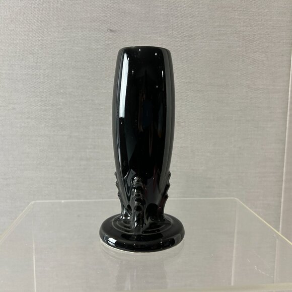 Vintage FIESTAWARE Art Deco Style Black Bud Flower Vase Retired - Picture 2 of 4